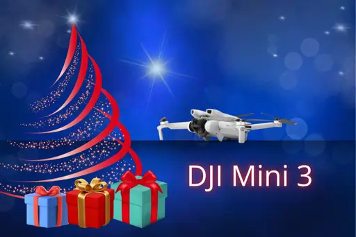 DJI Mini 3 drone sous le sapin de noel 2024